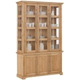 Home Affaire Vitrine »Meliss«, aus massiver Kiefer, FSC® Breite 132 cm, beige