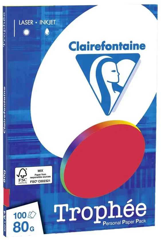 Exacompta Clairefontaine TROPHEE PPP - Kirschrot - A4 (210 x 297 mm)