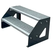 Kaminbau Mierzwa Treppe Freistehend 2 Stufen 38 cm Edelstahl/Stahl