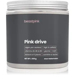 BeastPink Pink Drive Förderung der sportlichen Leistung mit Koffein Geschmack Sour Watermelon 300 g