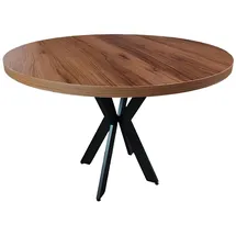 JV Möbel Küchentisch Ø 105 cm braun