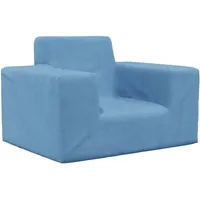 vidaXL Kindersofa vidaXL blau weich Plüsch