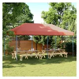 vidaXL Partyzelt Faltbar Pop-Up Terrakottarot 580x292x315 cm