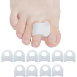 Sumiwish Zehenspreizer, Gel-Zehentrenner, Korrektur überlappender Zehen mit Schlaufe, ideal für Hammerzehen, Hallux Valgus, entzündeten Fußballen zur Schmerzlinderung (5 Paar/10 Stück)