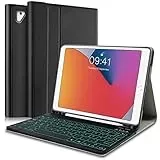 iPad 6 Generation Hülle mit Tastatur, iPad Tastatur Hülle für iPad 6.Gen 2018/5.Gen 2017, Wireless QWERTZ-Tastatur für ipad 6.Gen 2018 /iPad 5.Gen 2017 /iPad Air 2/ iPad Air 1/ iPad Pro 9.7 – Schwarz