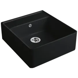 Villeroy & Boch Spülstein Einzelbecken ebony + Excenterbetätigung