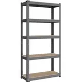 Schwerlastregal mit Stahlgestell und 5 verstellbaren Ablagen