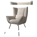 KAWOLA Relaxsessel IVA Cord 90 x 112 x 94 cm Taupe