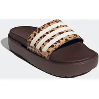 adidas Platform Adilette Damen Shadow Brown/Footwear White/Magic Beige 39 1/3