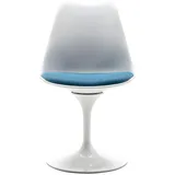 vente-unique Stuhl Xafy Türkisblau Weiß 49 cm,