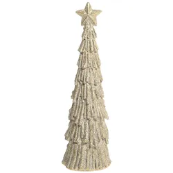 Chic Antique Deko Weihnachtsbaum mit Glitzer, H28,5/Ø 9 cm, verte