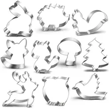 luxuskollektion Ausstechform Waldtiere Set-10 Stück