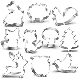 luxuskollektion Ausstechform Waldtiere Set-10 Stück