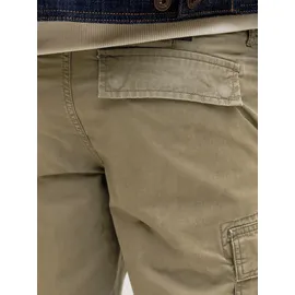 JACK & JONES Cargohose JPSTCOLE FRANK CARGO SHORT MID SN mit Seitentaschen grün L