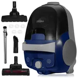 Zeegma ZONDER VERRE FLOW, Hohe Saugleistung 800 W, Langes Kabel, 2 hygienische Filter - Blau