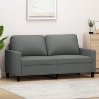 SECOLI 2 Sitzer Sofa, Stoff Kleines Couch, Modern 2er Gästesofa mit Armlehne, Sofa 2 Seater, Couch 2 sitzerfür Wohnzimmer/Schlafzimmer/Büro/Wohnung, 140 cm,Dunkelgrau