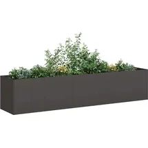 vidaXL Pflanzkübel 200 x 40 x 40 cm Schwarz