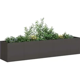 vidaXL Pflanzkübel 200 x 40 x 40 cm Schwarz