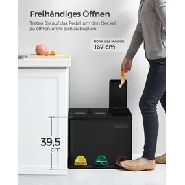 Songmics Mülleimer 24 Liter