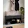 Wohnling Schuhbank 104 x 51 x 32 cm gepolstert schwarz / schwarz