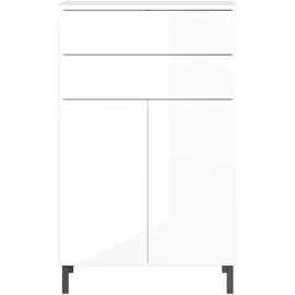 Tchibo Germania Kommode 8245-84 GW-Salinas, in Weiß, mit Selbsteinzug der Schubladen, 60 x 97 x 34 cm (BxHxT)