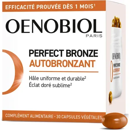 Oenobiol Solaire Perfect Bronze Selbstbräuner Nahrungsergänzungsmittel 30 Kapseln