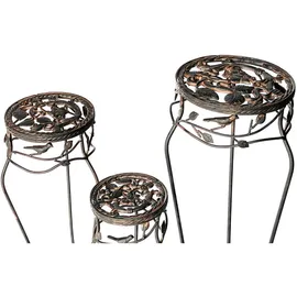 DanDiBo Ambiente Blumenhocker 52 x 65 x 78 cm Schwarz