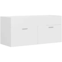 vidaXL Waschbeckenunterschrank Weiß 100x38,5x46 cm Holzwerkstoff