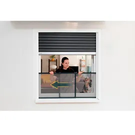 Schellenberg Insektenschutz Schiebefenster 50 x 142 cm Anthrazit