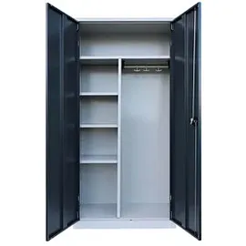 Classix Putzmittelschrank 92 x 42 x 194,5 cm Anthrazit/Lichtgrau