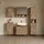 livinity® Waschbeckenunterschrank Aterno, Viking Oak, 70 x 63 cm mit 2 ausziehbaren Schubladen