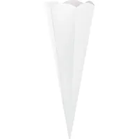 Heyda BRUNNEN 204870200 HEYDA Schultüten-Zuschnitt | 41 cm, 400 g/m2, weiß