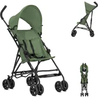 Lorelli Kinderwagen Buggy Vaya verstellbares Sonnendach, klappbar, Fußstütze tannengrün