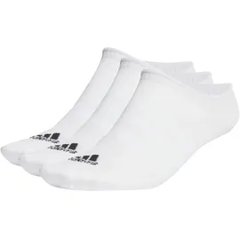 adidas Thin and Light No-Show Socken, 3 Paar White / Black 34-36