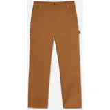 Dickies Arbeitshose "Dickies Workwear Hosen DUCK CARPENTER TROUSERS", Mädchen, Gr. 38x32, Länge 32, braun (braun duck), Obermaterial: 65% Polyester, 35% Baumwolle, Hosen Arbeitshose