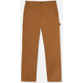 Dickies Arbeitshose "Dickies Workwear Hosen DUCK CARPENTER TROUSERS", Mädchen, Gr. 38x32, Länge 32, braun (braun duck), Obermaterial: 65% Polyester, 35% Baumwolle, Hosen Arbeitshose