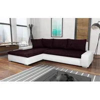 Beautysofa Ecksofa TEO mit Schlaffunktion, Schlafecke - Sofa Webstoff