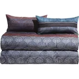 Erwin Müller Bettwäsche Sparpaket 4-teilig in blau-violett | 155x220 cm)