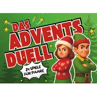 Das Advents Duell - 24 Spiele für Paare: Witziger 1 gegen 1 Adventskalender mit Challenges und Spiele I Perfektes Geschenk für Freunde und Paare
