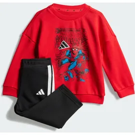 adidas Unisex Kids Marvel Spider-Man Jogginghose Kinder Pure Ruby / White - 74