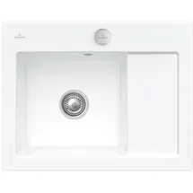 Villeroy & Boch Subway 45 Compact links stone white + Excenterbetätigung + Lochbohrung 3