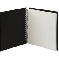 RÖSSLER Fotoalbum Whire-O 60 Seiten 230x230mm schwarz/offwhite