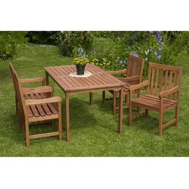 Merxx Santos Set 5-tlg. Tisch 150 x 90 cm natur