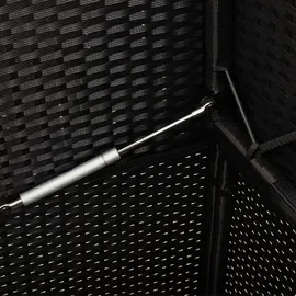 vidaXL Gartenbank 112 x 53 x 91 cm Schwarz