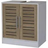 Hti-Living HTI-Line Waschbeckenunterschrank Klara Badschrank Landhausstil 60 x 60 x 30 cm (BxHxT) Badezimmer