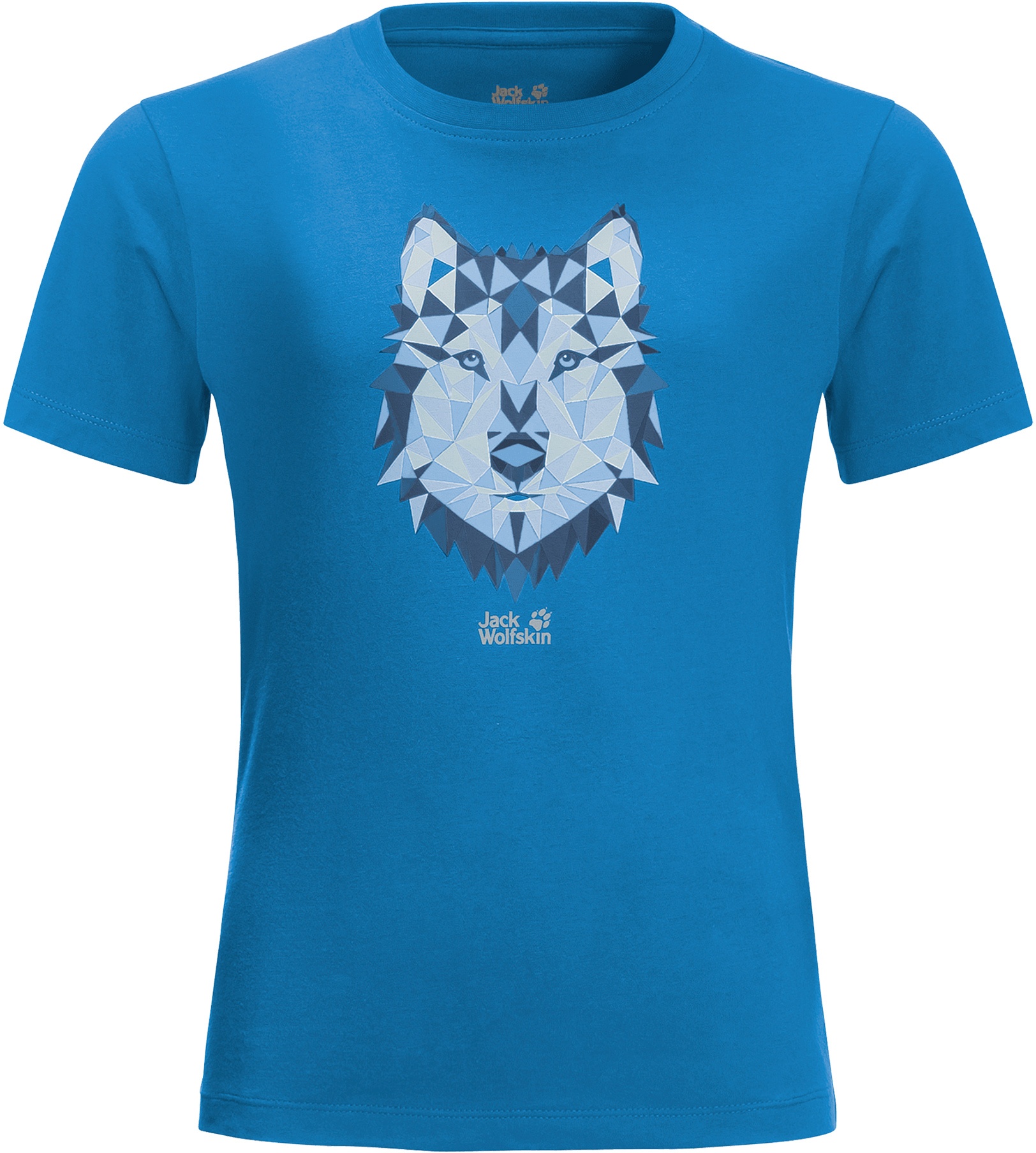 Jack Wolfskin - T-Shirt BRAND WOLF in sky blue, Gr.116