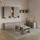 livinity® Eckkommode 80 x 50 x 40 cm Greige / Grau