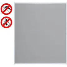 Estexo Fliegengitter Insektenschutz Fenster 130 x 150 cm Weiß/Grau