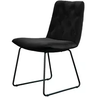 KAWOLA Esszimmerstuhl Velvet schwarz