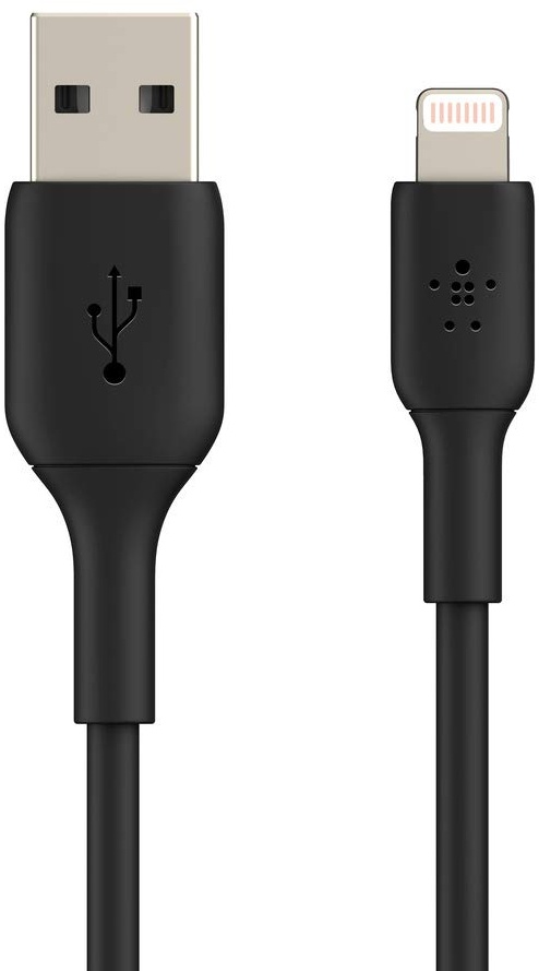 Belkin Lightning-Kabel (Boost Charge Lightning-/USB-Kabel für iPhone, iPad, AirPods) MFi-zertifiziertes iPhone-Ladekabel (Schwarz, 2 m)